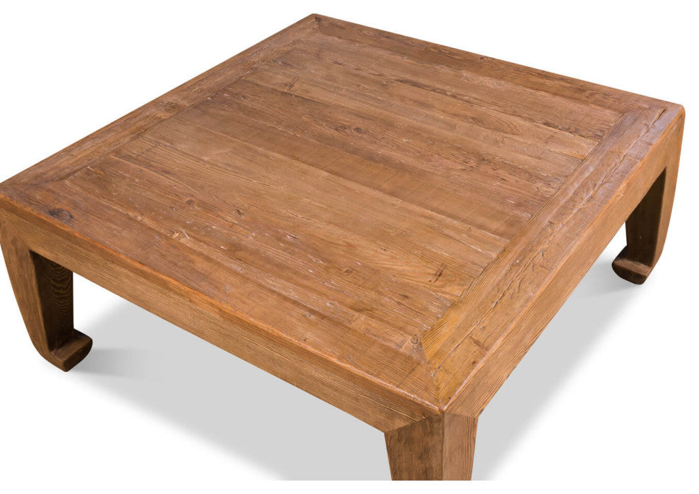 Modern Asian-Style Square Coffee Table