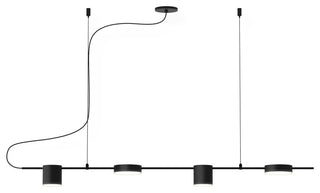 Sonneman 2884 Counterpoint 42"W Integrated LED Suspension Linear - Satin Black