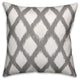 Gray Diamond Pattern 18x18 Spun Poly Pillow Cover