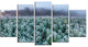 "Frozen Hemp Field in Autumn Morning" Landscape Wall Art, 5 Panels, 60"x32"