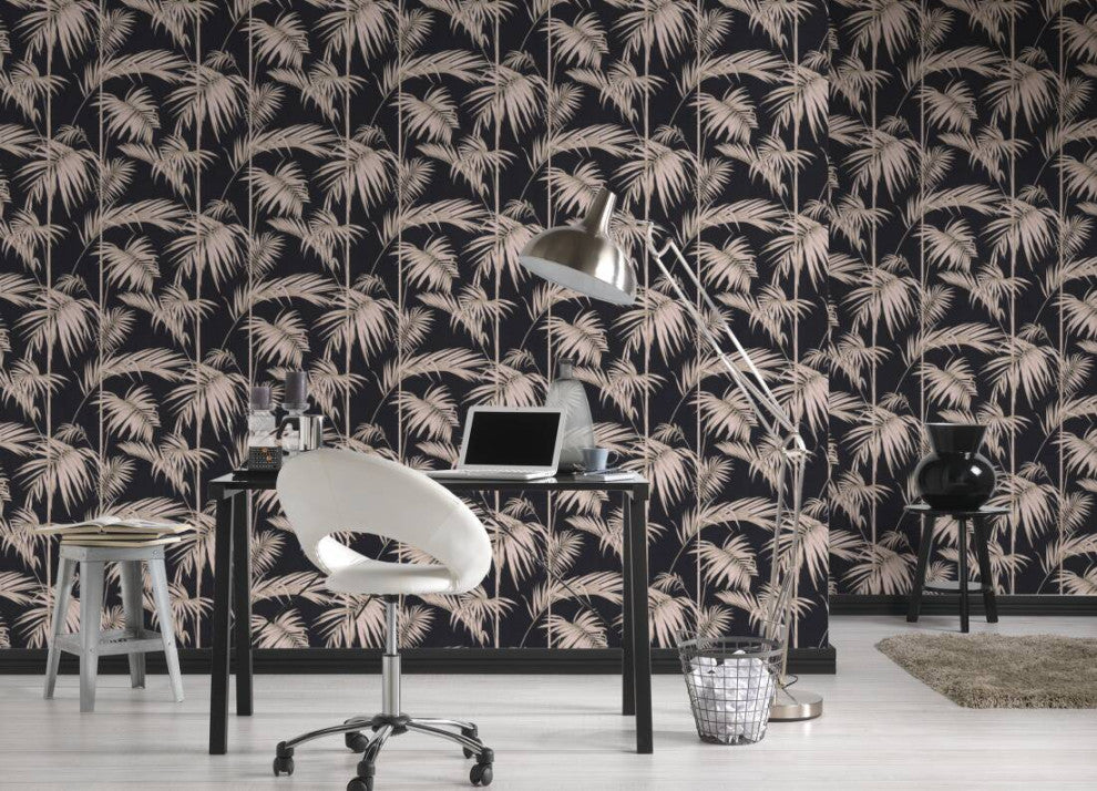 Textured Wallpaper Baroque Floral Image Jungle Modern, 369191