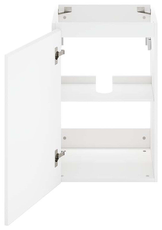 Vitality 18" Wall-Mount Bathroom Vanity, White