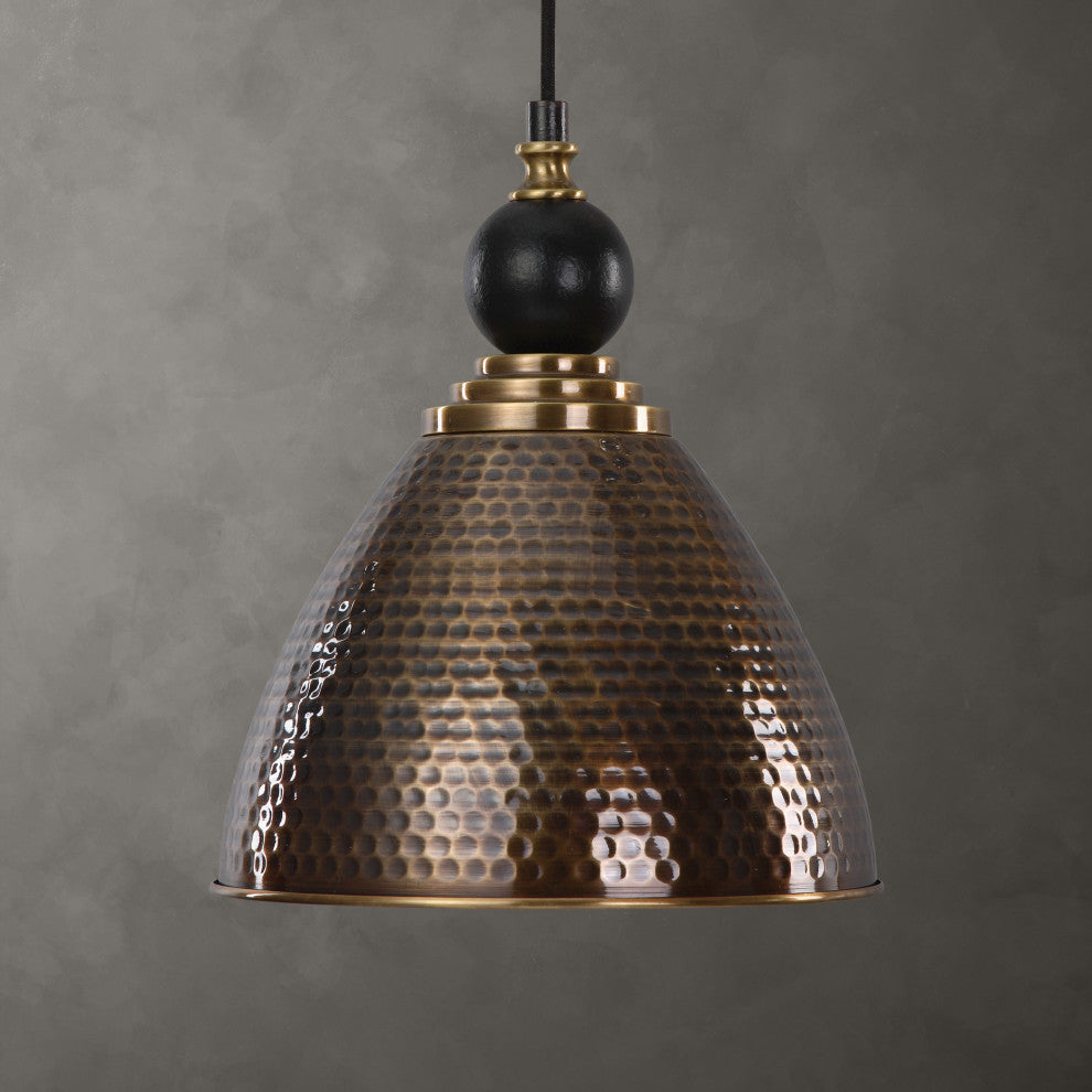 Uttermost Adastra 1-Light Antique Brass Pendant