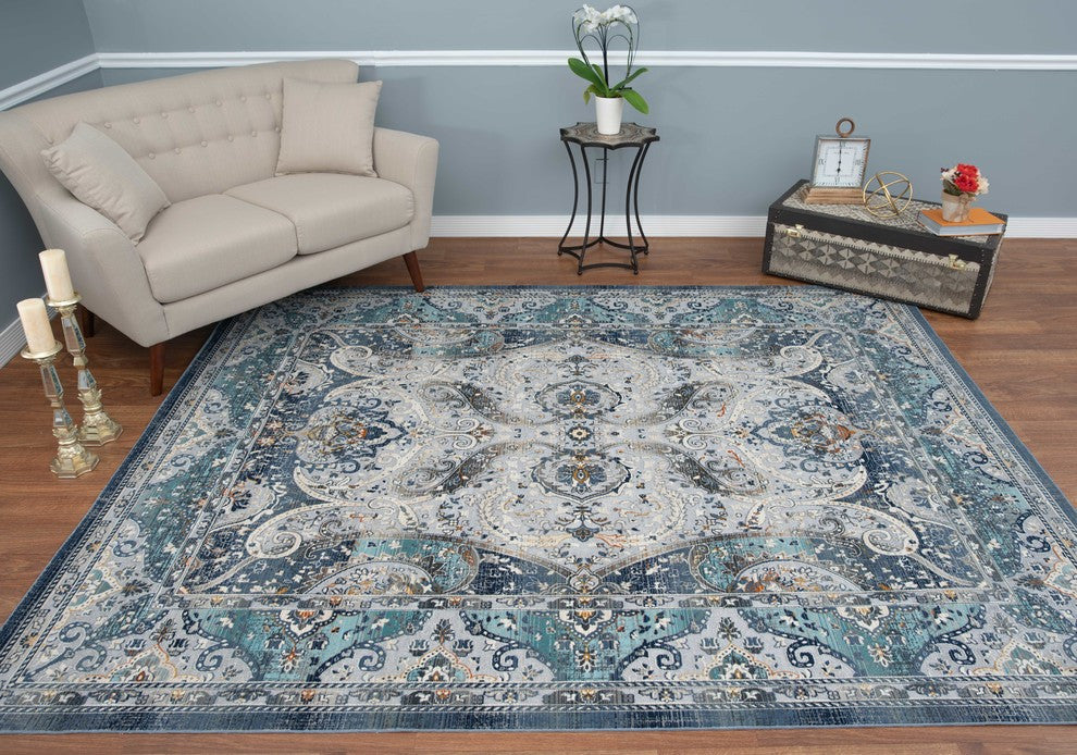 Noori Rug High-low Linnea Silver/Ivory Rug