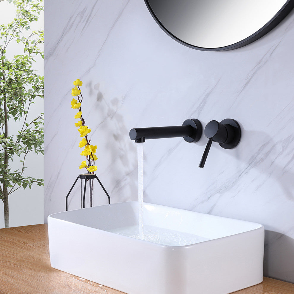 Single Handle Wall Mounted Bathroom Faucet