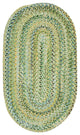 Capel Ocracoke Pale Green 0425_225 Braided Rugs - 5' X 8' Oval