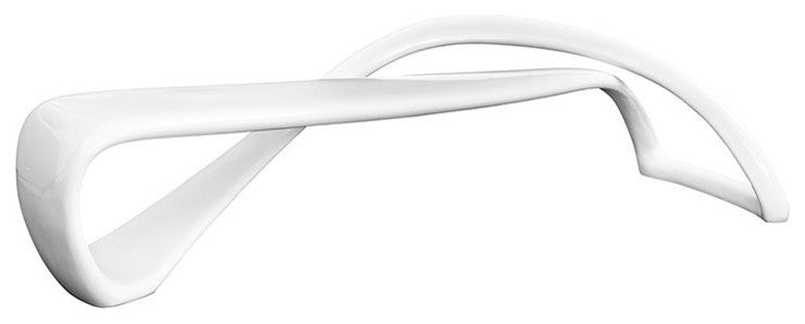 Modern White Mobius Bench