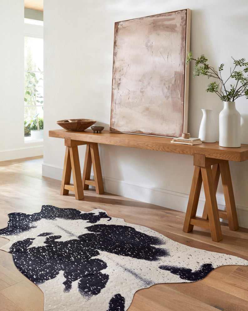 Bryce Rug, Black/Silver, 6'2"x8'