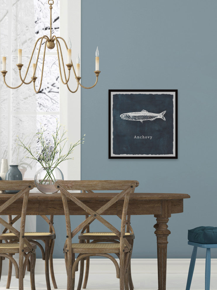 "Anchovy" Framed Painting Print, 12x12