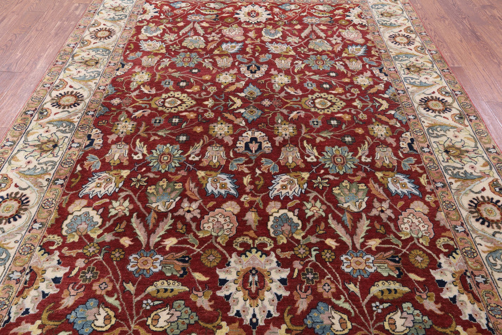 7' 8" X 9' 10" Hand-Knotted Persian Fine Serapi Wool Rug - Q14691