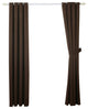 Serenta Black Out Curtains 4 Piece Sets, Chocolate, 54" X 96"