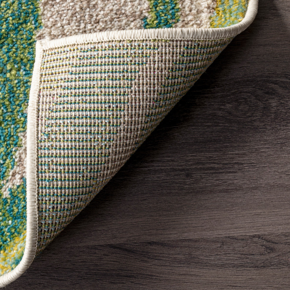 Nuloom Joi Contemporary Country and Floral Area Rug, Green 2'x6'