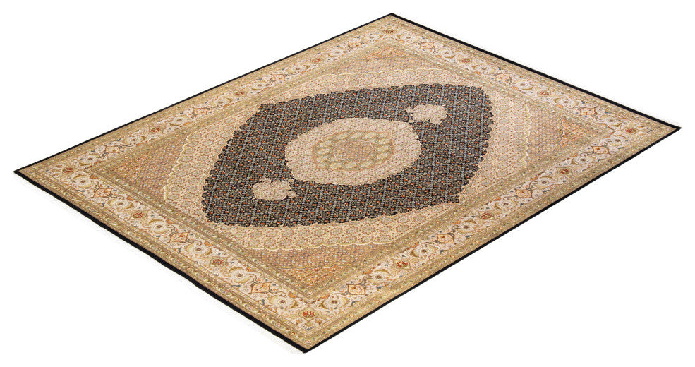 Mogul, One-of-a-Kind Hand-Knotted Area Rug Black, 8'2"x10'5"