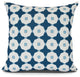 Button Up, Geometric Print Pillow, Blue, 20" x 20"