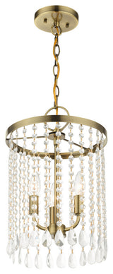 Antique Brass Transitional, Dazzling, Modern Classic, Pendant Chandelier