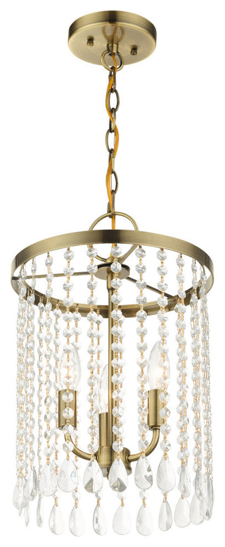 Antique Brass Transitional, Dazzling, Modern Classic, Pendant Chandelier