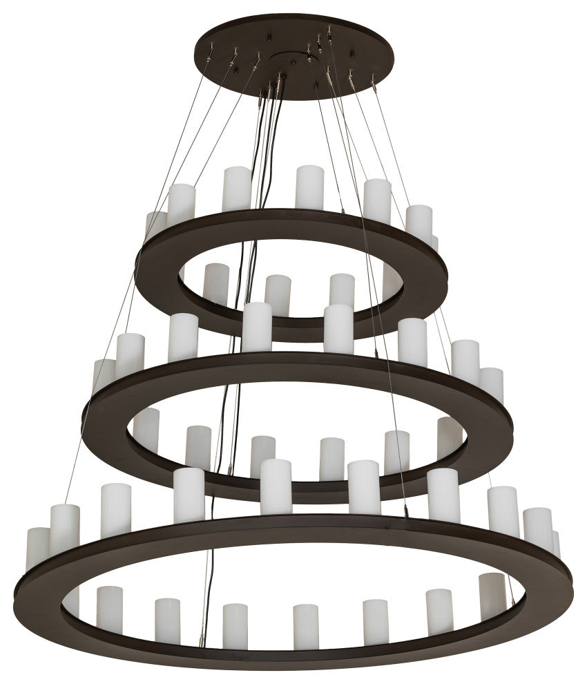 60" Loxley 48 Light 3-Tier Chandelier
