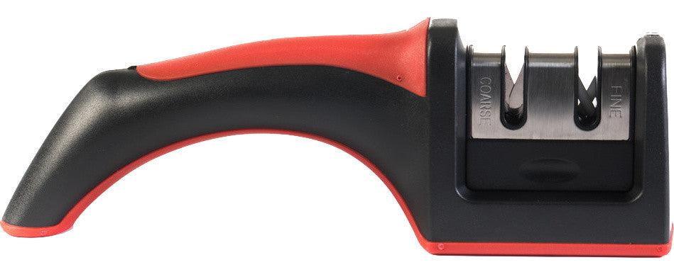 Professional Kitchen 2 Stage Knife Sharpener With Safety Soft Grip Handle