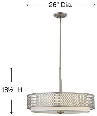 Fredrick Ramond Jules Medium Convertible Drum, Brushed Nickel*