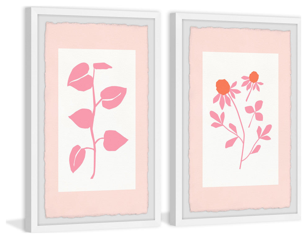 Young Plants Diptych, 2-Piece Set, 30x45 Panels