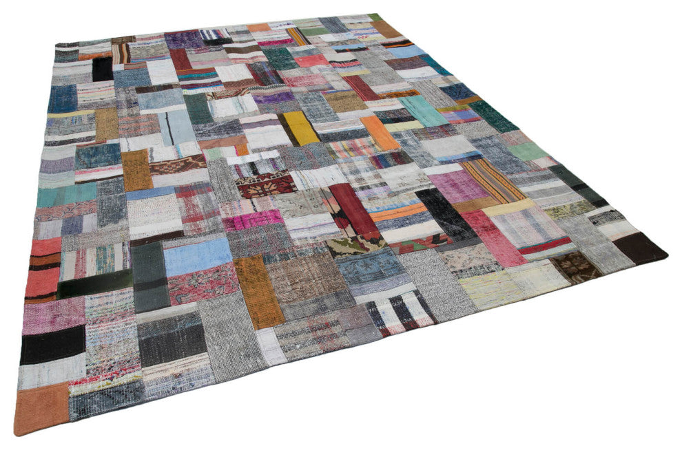 Rug N Carpet - Handmade Turkish 8' 2'' x 10' 0'' Unique Patchwork Kilim Rug