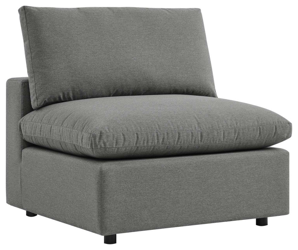 Commix 4-Piece Outdoor Patio Sectional Sofa Charcoal -5580