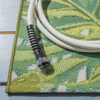 Safavieh Barbados Collection Indoor-Outdoor, BAR516 Rug, Green/Pink, 2'8"x10'5"