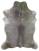Green Metallic Cowhide Rug 6' 6" X 5' 1" C2119