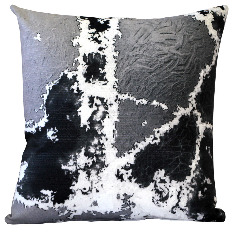 Terrain Collection Throw Pillows, Multicolor, 19"x19", Granite Steps