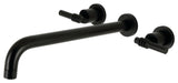 KS8040ML Wall Mount Tub Faucet, Matte Black