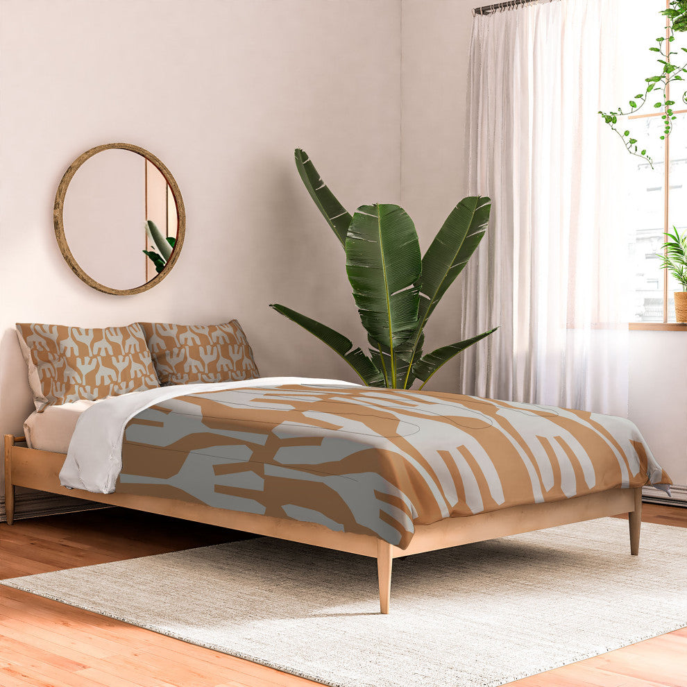 Deny Designs Mirimo Tribal Cinnamon Comforter, Queen