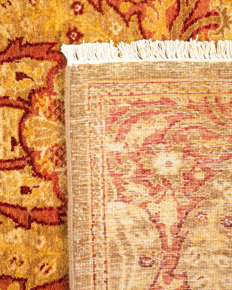 Sahu One-of-a-Kind Hand-Knotted Runner Yellow, 2'8"x8'1"