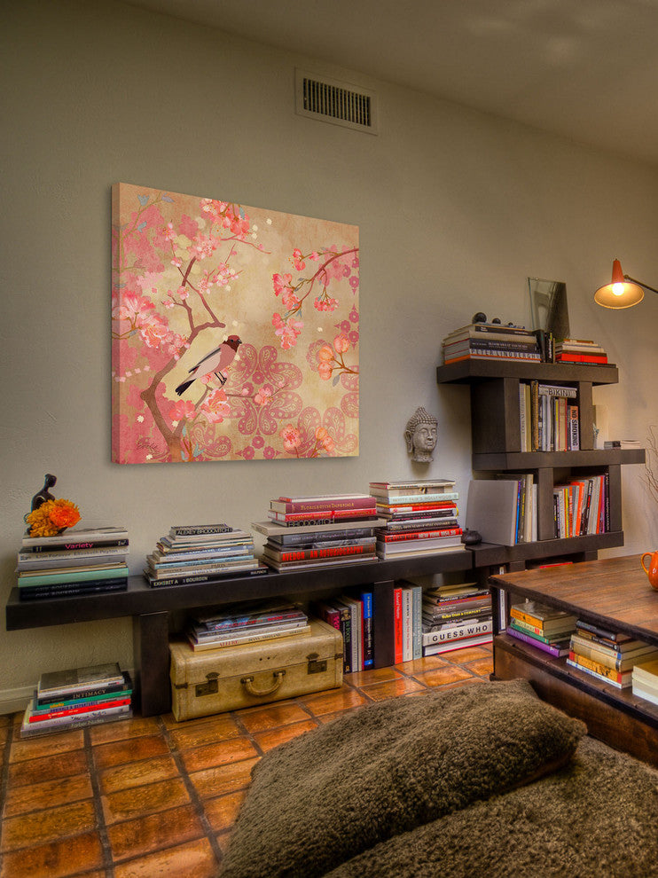 "Plum Blossoms" Painting Print on Canvas by Evelia