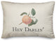 Hey Darlin Vintage Peach Pillow 14x20 Spun Poly Pillow