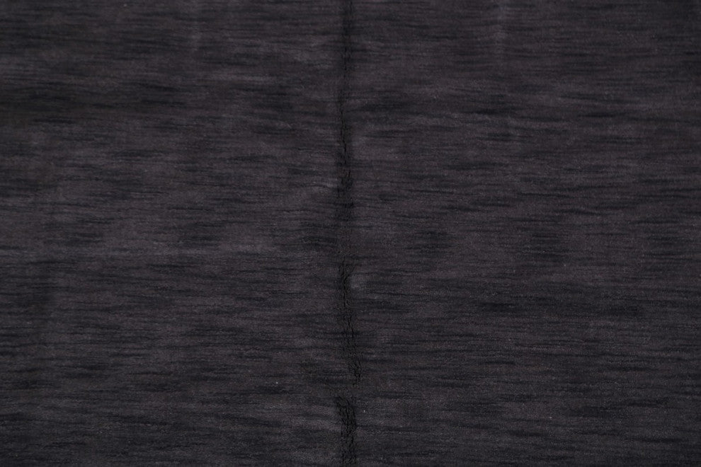 Gabbeh Solid Modern Carpet Hand-Knotted Indian Area Rug, Gray, 10'0"x6'7