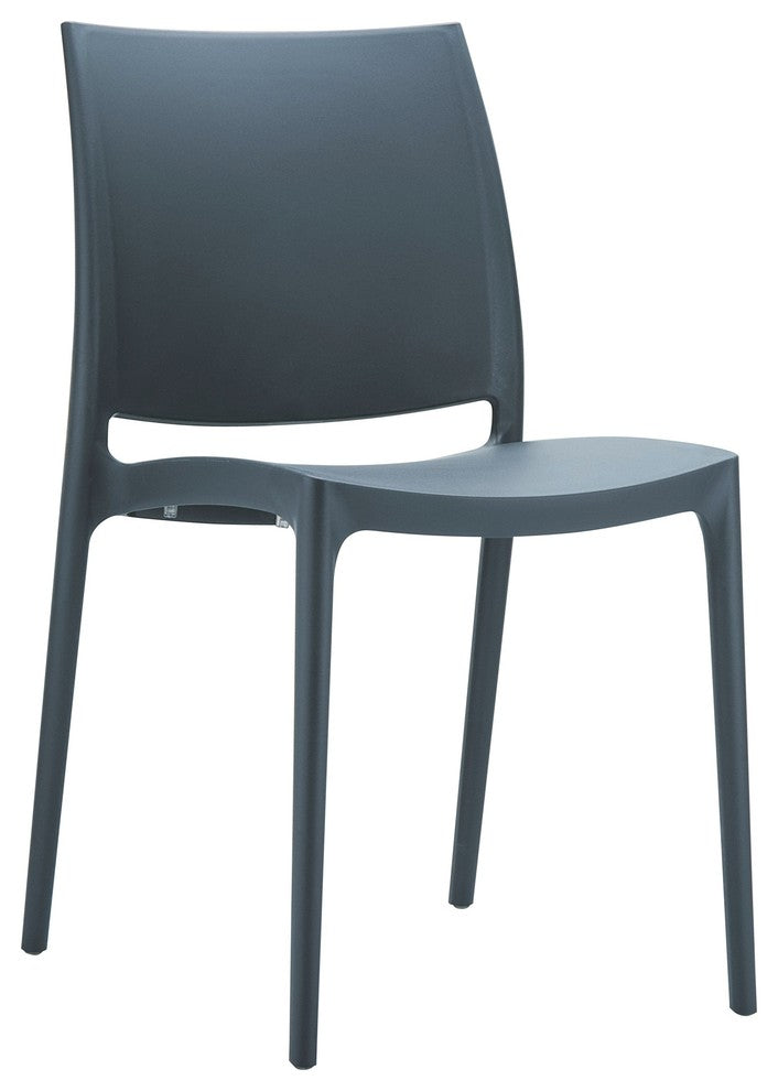 Compamia Maya Dining Chairs, Set of 2, Dark Gray
