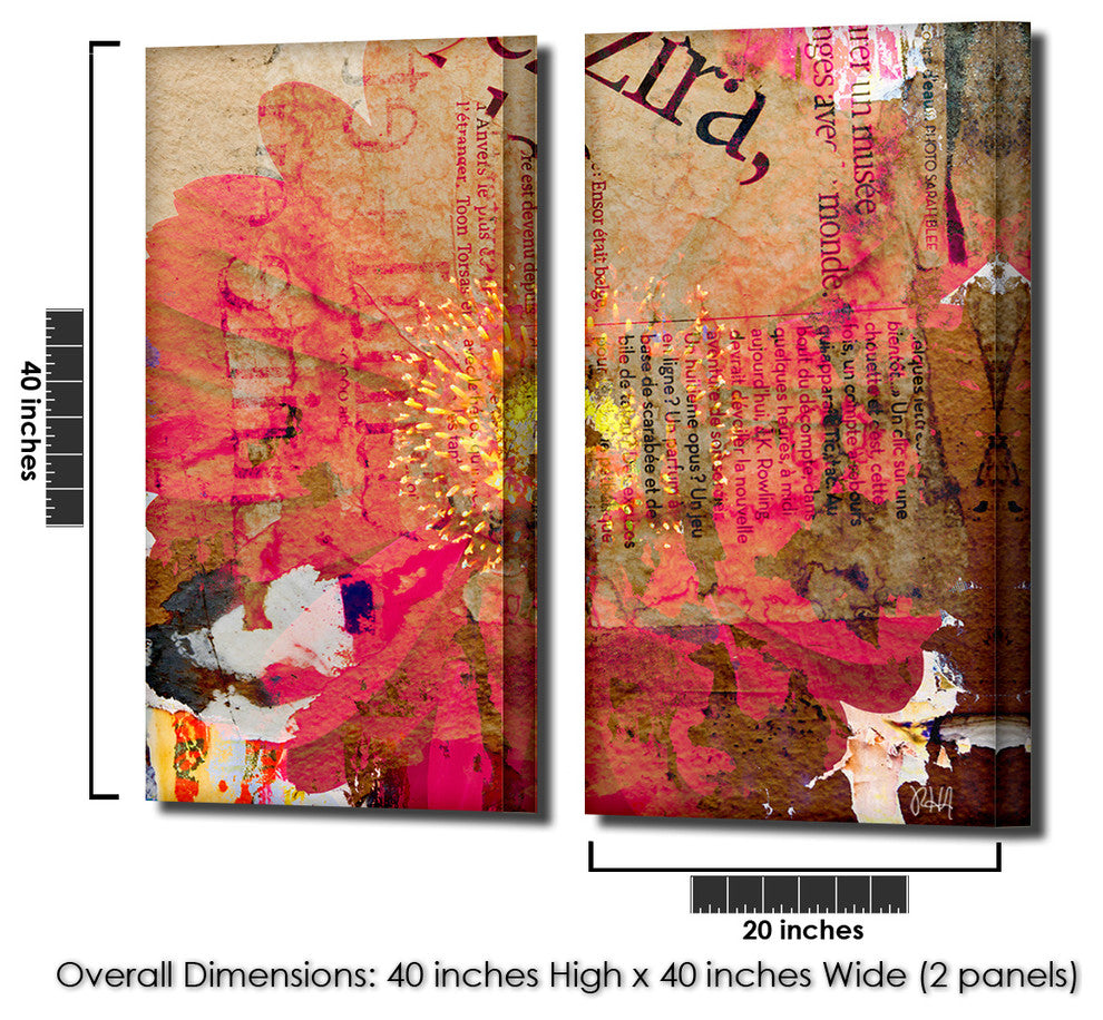 Painted Petals LXXXV Canvas Art, 2-Piece Set