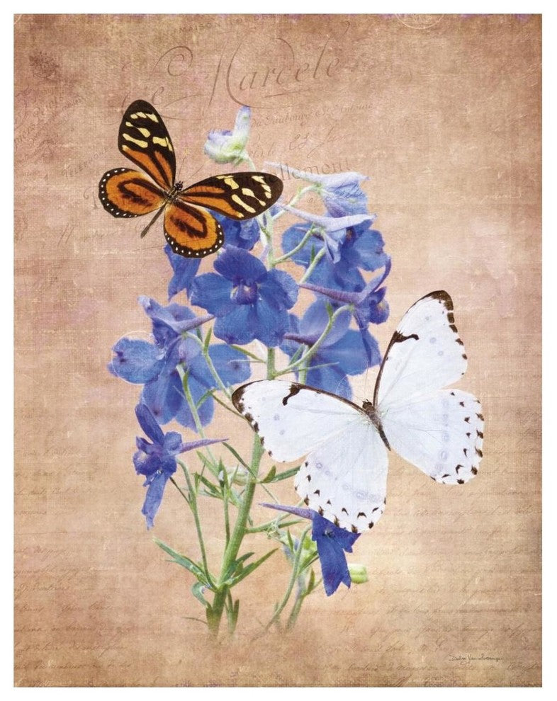 "Butterfly Botanical III" Digital Paper Print by Debra Van Swearingen, 30"x37"