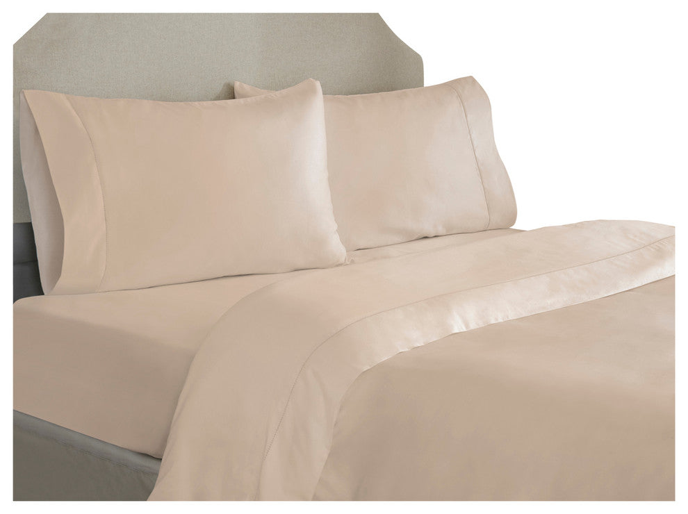 Pointehaven 525TC Long Staple Cotton sheet set, Champagne, King