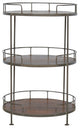 Industrial Round Butler Tray Table