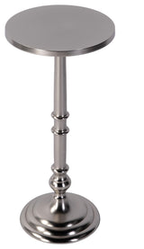 Garland 10" W Round All Metal Pedestal Base End Table
