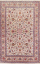 Consigned, Wool Antique Persian Oriental Handmade Area Rug, Beige, 13'9"X8'9"