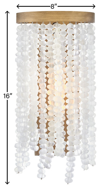 Fredrick Ramond Dune Medium Single Light Sconce, Burnished Gold