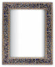 Crackled Glass Decorative Wall Mirror, 30"x24", Fired Gold