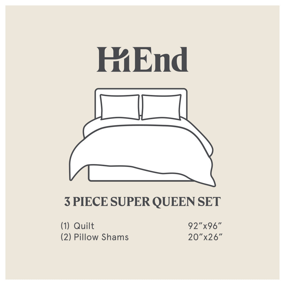 3-Piece Ranch Life Western Toile Reversible Quilt Set, Full/Queen