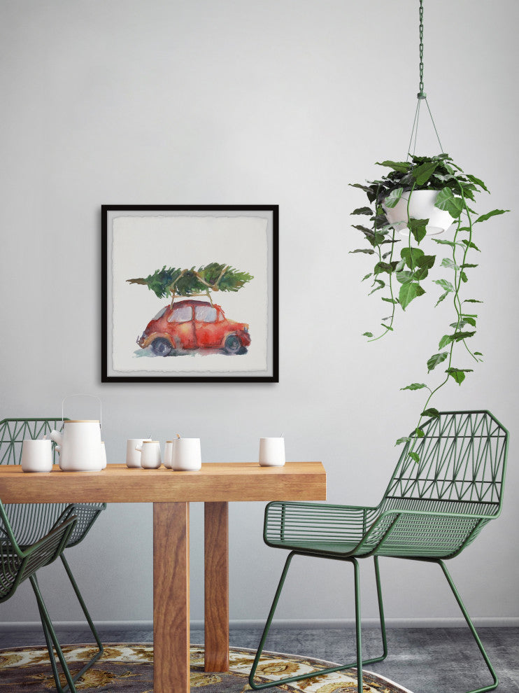"Starting the Holidays" Framed Painting Print, 24x24
