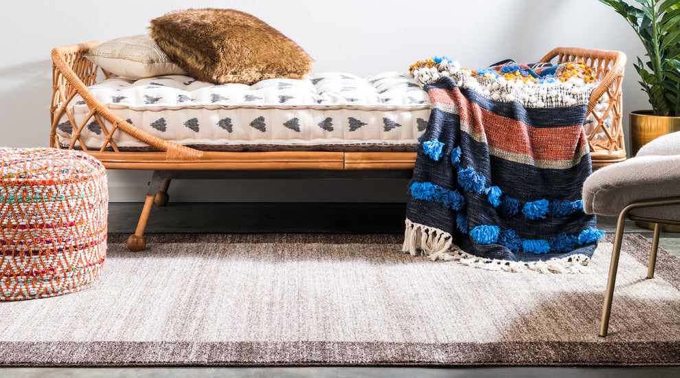 Unique Loom Light Brown Del Mar Abigail 5' 0 x 8' 0 Area Rug