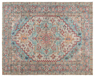 Olivia Collection Distressed Persian Style Area Rug Rectangle 8' x 10'