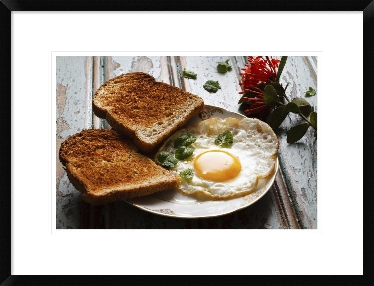 "Fried Egg" Framed Digital Print by Luiz Laercio, 26"x20"