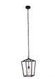 JL Styles Inc Black Single Light Lantern Pendant